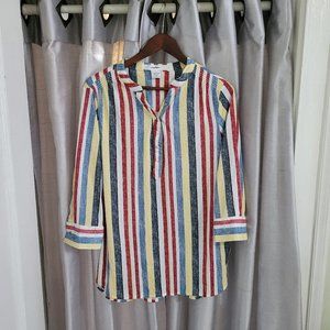 Love Potion - Multicolored Striped 3/4 Sleeved Shirt - Size L NWOT